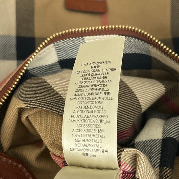 Burberry Salisbury Cognac Brown Leather Tote Shoulder Bag Buckle Handle Strap - Picture 11 of 14